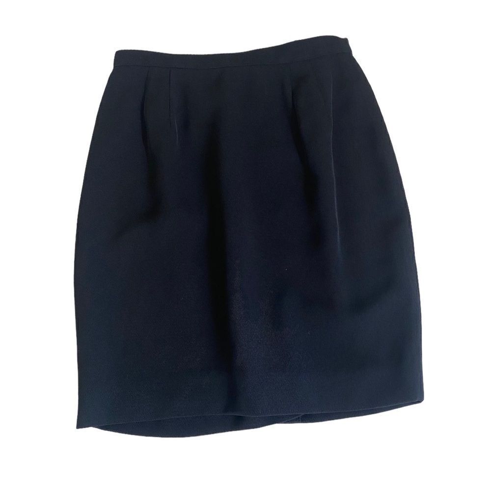 Larry Levine 6P petite Suits black pencil skirt w/zipper in back